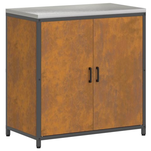 ZESTAW PRZECHOWYWANIA W KUCHNI 3 SZT. RDZAWY 210X50X92CM