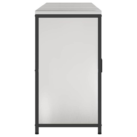 VidaXL Zestaw Przechowywania w Kuchni 3 pcs Srebrny 210 x 50 x 92 cm