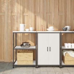 ZESTAW DO PRZECHOWYWANIA W KUCHNI 2 SZT. BIAŁY 120X50X92CM