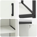 VidaXL Zestaw do przechowywania w kuchni 3 pcs Biały 180 x 50 x 92 cm