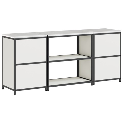 VidaXL Zestaw do przechowywania w kuchni 3 pcs Biały 210 x 50 x 92 cm