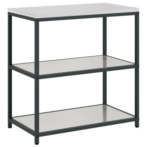 ZESTAW DO PRZECHOWYWANIA W KUCHNI Z PÓŁKĄ 2 PCS SREBRNY