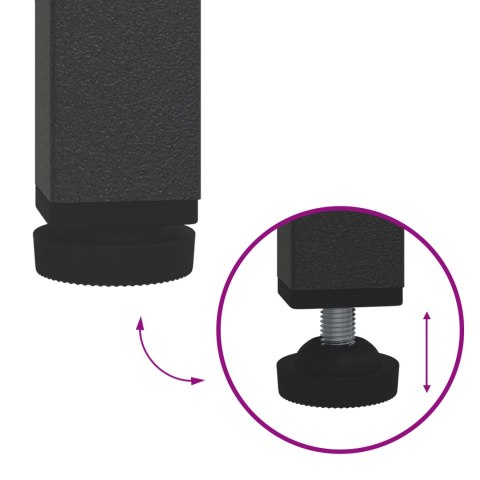 ZESTAW DO PRZECHOWYWANIA W KUCHNI Z PÓŁKĄ 3 SZT. ANTRACYTOWY