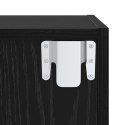 ZESTAW SZAFEK RTV 2 SZT. CZARNY DĄB 37X37X142.5CM