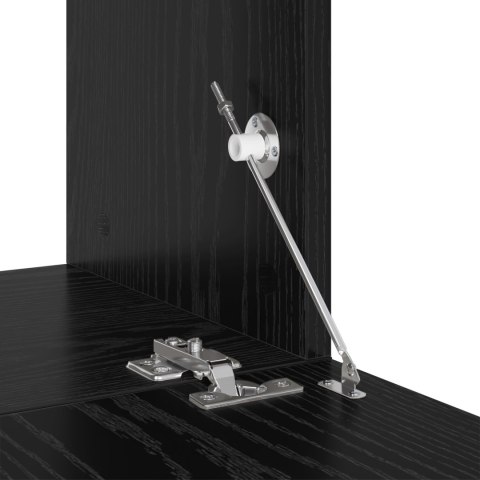 ZESTAW SZAFEK RTV 6 SZT. CZARNY DĄB 80X30X30.5CM