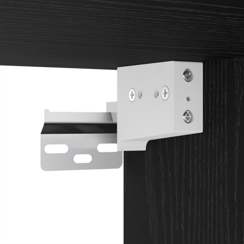 ZESTAW SZAFEK RTV 6 SZT. CZARNY DĄB 80X30X30.5CM