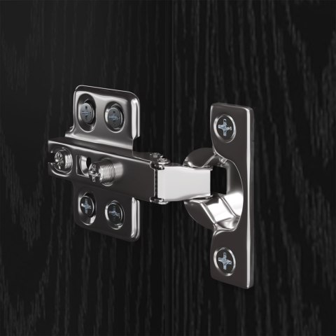 SZAFKA NA TELEWIZOR NA ŚCIANĘ Z PÓŁKĄ INNY 4 SZT. DĄB CZARNY