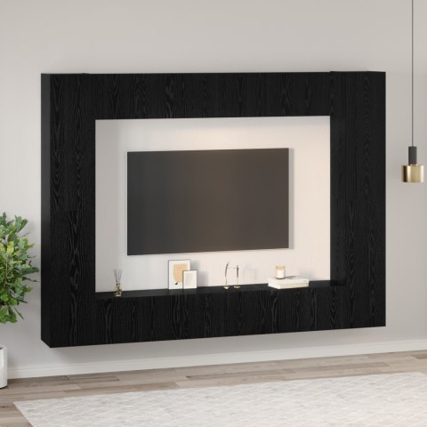 VidaXL Zestaw szafek RTV 10 pcs Dąb czarny Średni 30.5 x 30 x 90 cm