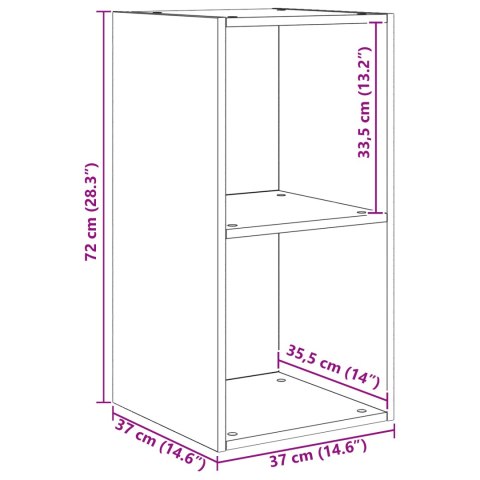 VidaXL Zestaw szafek RTV 4 pcs Czarny dąb 37 x 37 x 72 cm