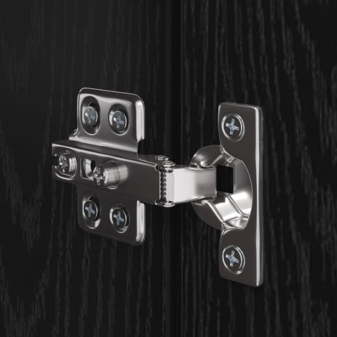 ZESTAW SZAFEK RTV Z PÓŁKĄ 8 PCS DĄB CZARNY 80X 30X 30.5CM