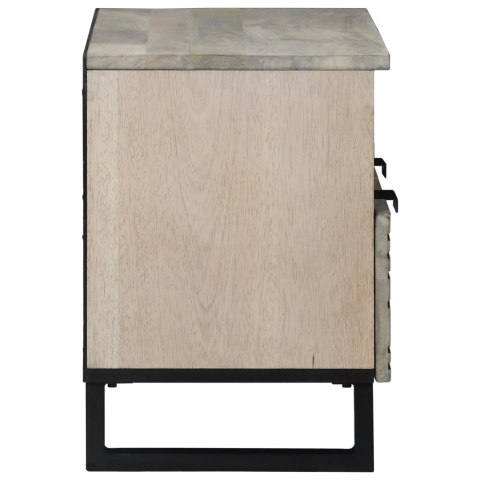 CENTRA ROZRYWKI I STOLIKI RTV BIAŁY I CZARNY 70X 33.5X 46CM