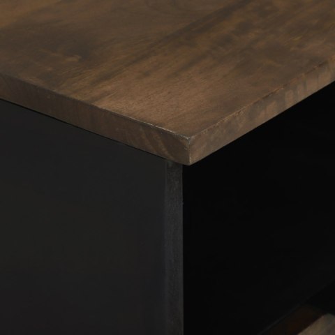 CENTRA ROZRYWKI I STOLIKI RTV Z SZUFLADĄ Z PÓŁKĄ BRĄZOWY ŚREDNI DREWNO