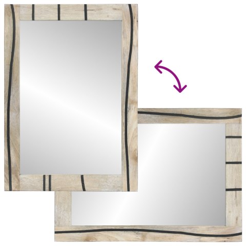 LUSTRO ŁAZIENKOWE Z LUSTREM BRĄZOWY SREBRNY 50X 2.5X 70CM