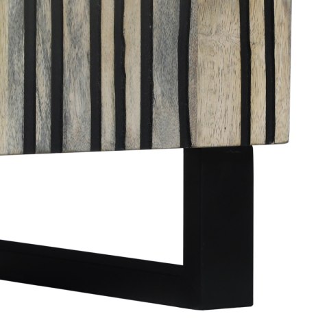 SZAFKI I REGAŁY NA MEDIA BIAŁY I CZARNY 105X33.5X46CM