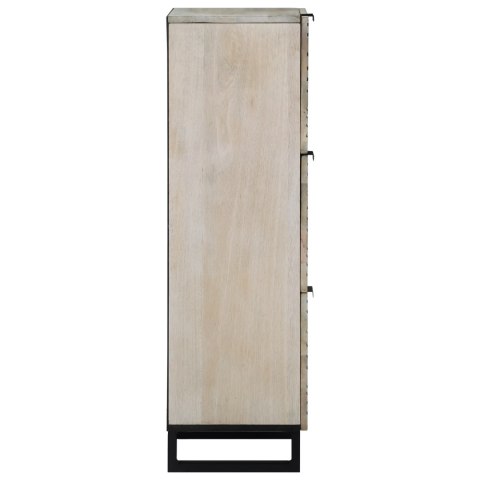 SZAFKI I REGAŁY NA MEDIA BIAŁY I CZARNY 40X33.5X110CM