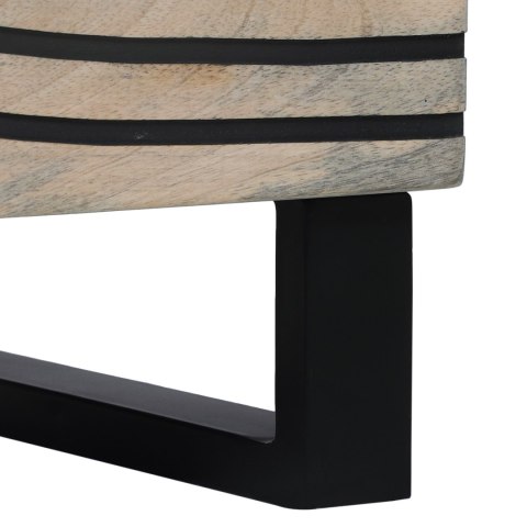 SZAFKI I REGAŁY NA MEDIA BIAŁY I CZARNY 40X33.5X110CM