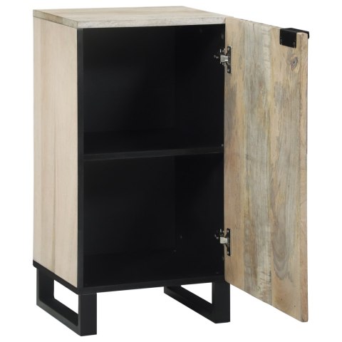 SZAFKI I REGAŁY NA MEDIA BIAŁY I CZARNY 40X33.5X75CM