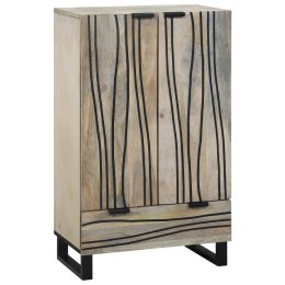 SZAFKI I REGAŁY NA MEDIA BIAŁY I CZARNY 60X33.5X100CM