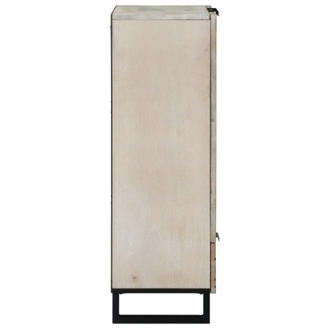 SZAFKI I REGAŁY NA MEDIA BIAŁY I CZARNY 60X33.5X100CM