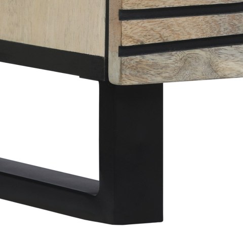 SZAFKI I REGAŁY NA MEDIA BIAŁY I CZARNY 60X33.5X100CM