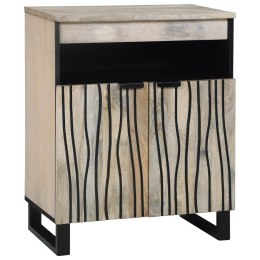 SZAFKI I REGAŁY NA MEDIA BIAŁY I CZARNY 60X33.5X75CM