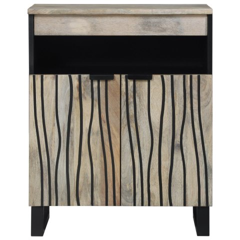 SZAFKI I REGAŁY NA MEDIA BIAŁY I CZARNY 60X33.5X75CM