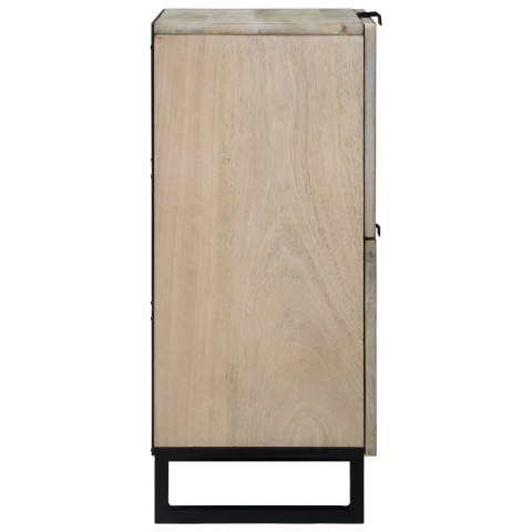 SZAFKI I REGAŁY NA MEDIA BIAŁY I CZARNY 60X33.5X75CM