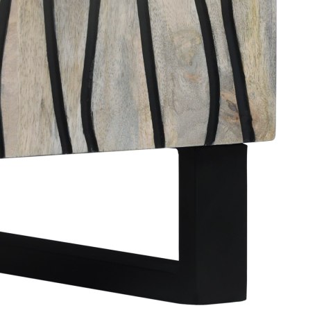 SZAFKI I REGAŁY NA MEDIA BIAŁY I CZARNY 60X33.5X75CM