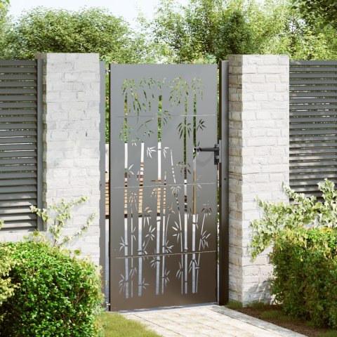 BRAMA OGRODOWA INNY CZARNY 105X 200CM STAL MALOWANA PROSZKOWO