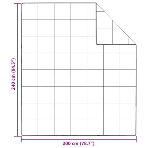 ZIMOWA KOŁDRA BIAŁY 200X240CM POLIESTER 105GSM BRZOSKWINIOWY