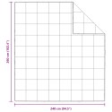 VidaXL Zimowa Kołdra Biały 240 x 260 cm Poliester 105gsm brzoskwiniowy