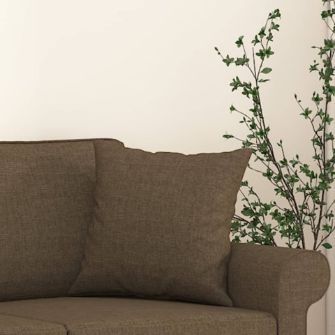 PODUSZKI OZDOBNE 2 SZT. BRĄZOWY 40X40CM TKANINA