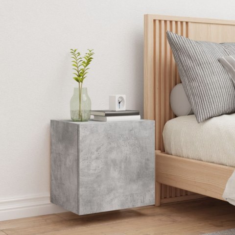 ŚCIENNA SZAFKA TV SZAROŚĆ BETONU 40,5X30X40CM