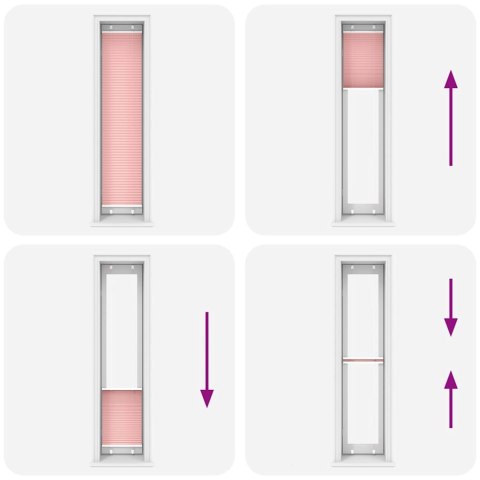ROLETA PLISOWANA RÓŻOWA 40X200CM SZEROKOŚĆ TKANINY 39,4CM