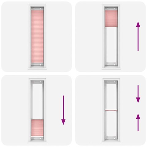 ROLETA PLISOWANA RÓŻOWA 50X200CM SZEROKOŚĆ TKANINY 49,4CM