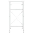 STELAŻ POD UMYWALKĘ BIAŁY 40X38X83CM ŻELAZNY