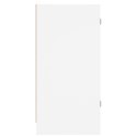 SZAFKA ZE SZKLANYMI DRZWIAMI BIAŁA 35X37X75,5CM
