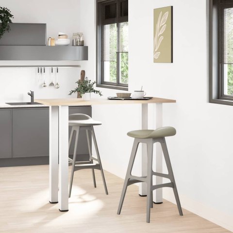 NOGI DO STOŁU BAROWEGO 4 SZT. BIAŁE 110-112CM STAL