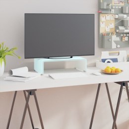 VidaXL Podstawka pod monitor / TV, zielone szkło, 40x25x11 cm