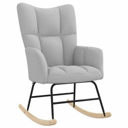 FOTEL BUJANY SZARY CHMUROWY TKANINA