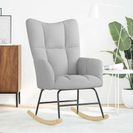 FOTEL BUJANY SZARY CHMUROWY TKANINA