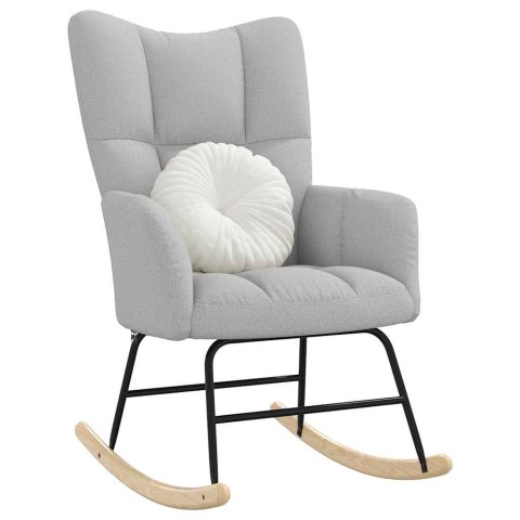 FOTEL BUJANY SZARY CHMUROWY TKANINA