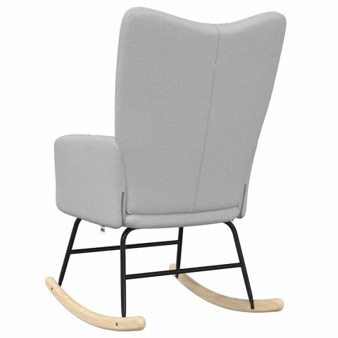 FOTEL BUJANY SZARY CHMUROWY TKANINA