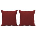PODUSZKI OZDOBNE 2 SZT. CZERWIEŃ WINNA 40X40CM TKANINA