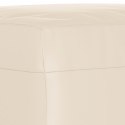 VidaXL Podnóżek, beżowy, 60x50x41 cm, tapicerowany mikrofibrą