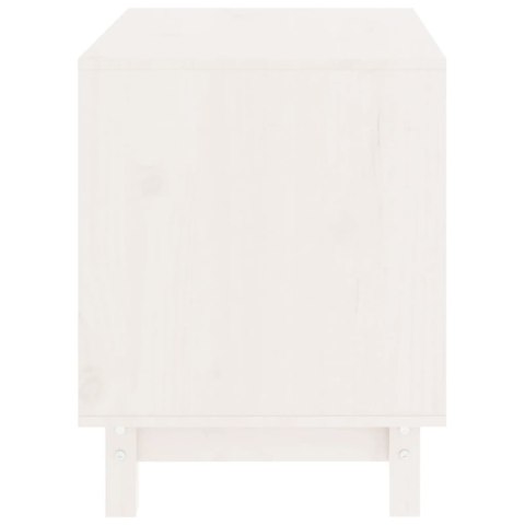 DOMEK DLA PSA BIAŁY 60X45X57CM LITE DREWNO SOSNOWE