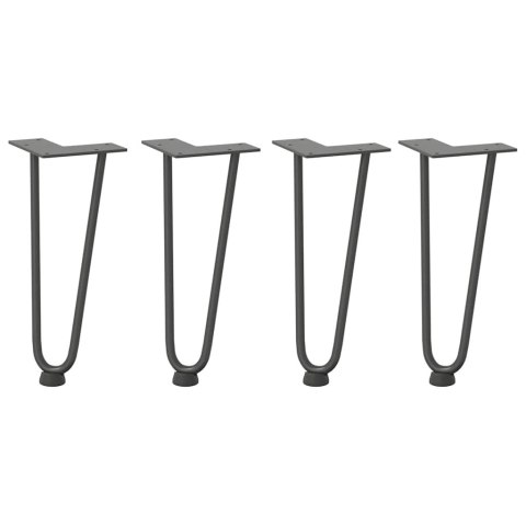 NOGI DO STOLIKA KAWOWEGO 4 SZT. ANTRACYT 30CM STAL LITE