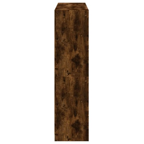 BIBLIOTECZKA Z DRZWICZKAMI PRZYDYMIONY DĄB 136X37X142CM