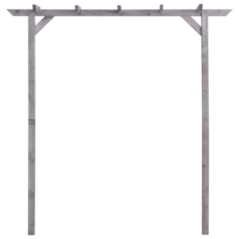 PERGOLA OGRODOWA SZARA 200X40X205CM IMPREGNOWANA SOSNA
