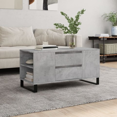 STOLIK KAWOWY SZAROŚĆ BETONU 102X44,5X50CM